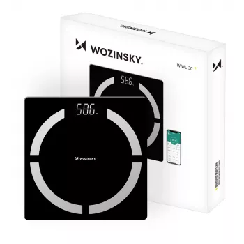 Wozinsky WIWL-30 Smart Body Composition Scale Bluetooth - Black