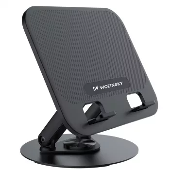 Wozinsky WRS-K75 Rotierender Laptop- und Tablet-Ständer - Schwarz