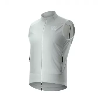 ROCKBROS Windproof Cycling Vest YDMJ003 Spring/Autumn XXL White/Grey