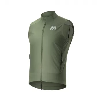 ROCKBROS YDMJ003 Winddichte Fahrradweste Frühjahr/Herbst Größe M Grün