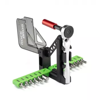 ROCKBROS Fahrrad-Reparaturset mit Mini-Ratsche und 14 Bits - Transluzent Grün