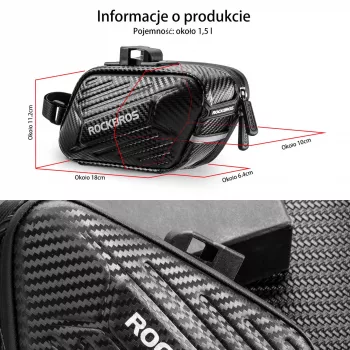ROCKBROS B59 Satteltasche 1,5L - Schwarz