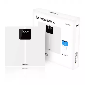 Wozinsky WIWL-180 intelligente Körperwaage Bluetooth, weiß