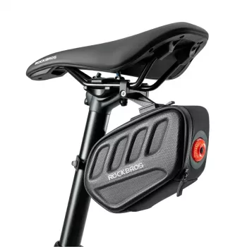 Rockbros C61 Satteltasche mit Smart-Rücklicht, 0,45 L, Schwarz