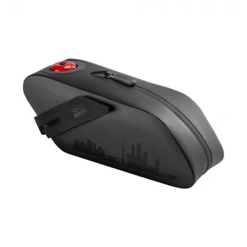 Rockbros AS-078-1 Satteltasche mit Smart-Rücklicht, 0,8 L, Schwarz