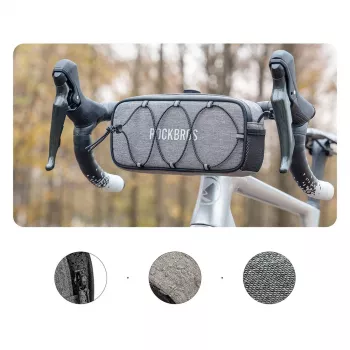 Rockbros TL001 ROAD TO SKY Lenkertasche 1,9L Wasserdicht – Grau