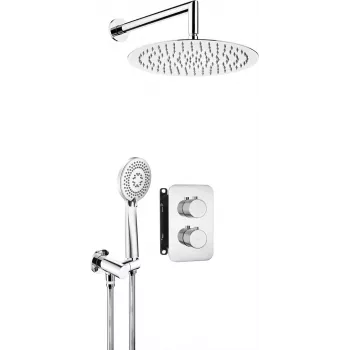 DEANTE Unterputz-Thermostat-Duschset mit Kasten - Matt Schwarz