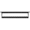 NETRACK 104-20 24-Port Keystone Patch Panel 1U 19-inch Schwarz