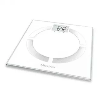 Eldom TWO610 Elektronische Personenwaage, 180 kg, gehärtetes Glas, Schwarz/Transparent