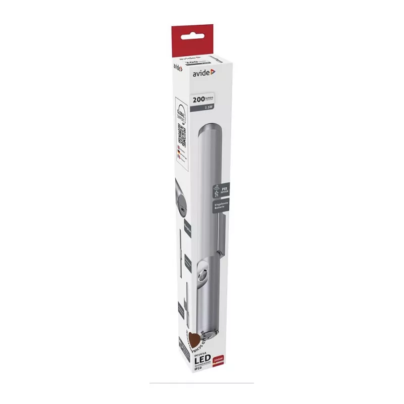 Avide LED Unterschrankleuchte mit Akku 2,5W Bewegungssensor 3000K