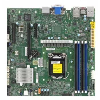 Supermicro X12SCZ-QF Micro ATX Motherboard, Intel C252, LGA 1200, DDR4, Dual Gigabit LAN, IPMI