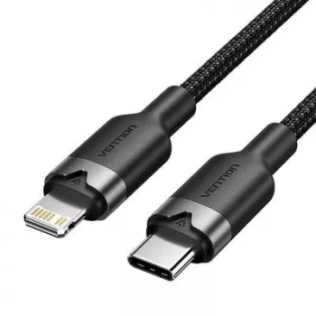VENTION LALBH USB-C auf Lightning Kabel 2m Schwarz MFi-zertifiziert Schnellladung