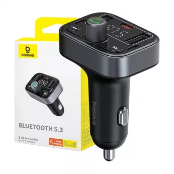 Baseus S-09 Pro Bluetooth FM Transmitter (Schwarz)