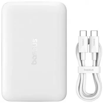 Baseus EnerFill FM11 Ultra-Mini 10000 mAh 22.5W MagSafe-kompatible Powerbank Weiß