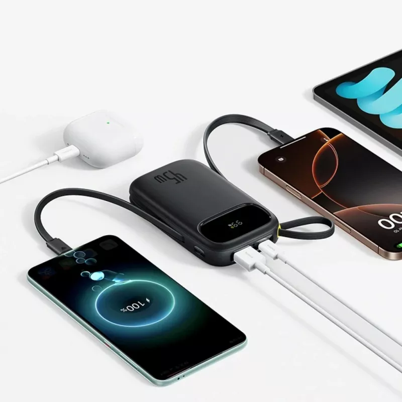 Baseus EnerFill FC31 QPow3 20000 mAh 45W Power Bank Schwarz