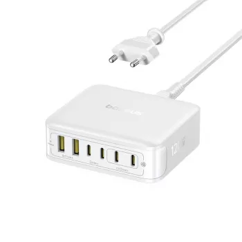 Baseus EnerFill FH21 120W 4xUSB-C + 2xUSB-A GaN Charging Station - Weiß