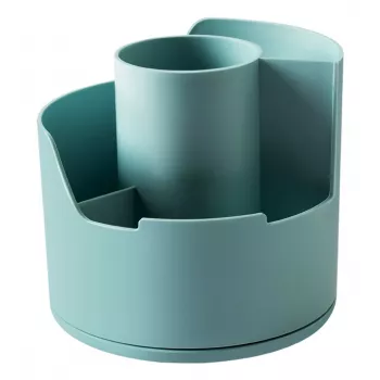Deli LonGreen Stiftehalter 12x12x11 cm Hellblau