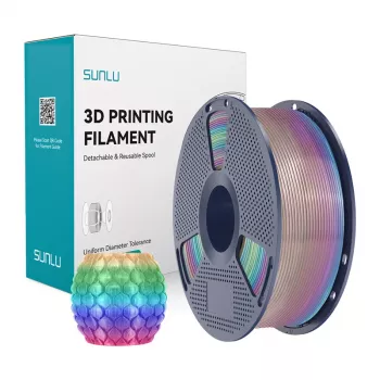 SUNLU PLA Transparent Rainbow 1,75 mm 1 kg 3D-Drucker-Filament
