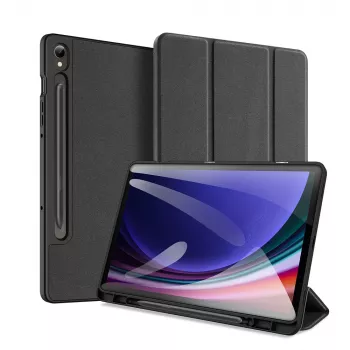 Dux Ducis Domo Folio Case mit Smart Sleep für Samsung Galaxy Tab S9 - Schwarz
