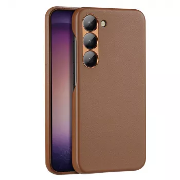 Dux Ducis Grit Case für Samsung Galaxy S23+ - Elegante Kunstlederhülle Braun