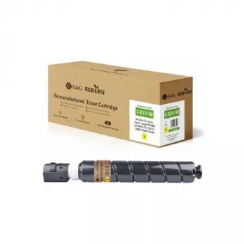 G&G Reborn Kompatible Tonerkartusche für Canon C-EXV58 (3766C002) Gelb