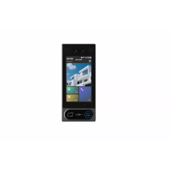 DAHUA VTO6631QB-WP Video-Türsprechanlage mit 2MP Kamera, 4,3 Zoll Touchscreen, Gesichts-/Fingerabdruck-/Karten-/Passwort-/Fernentriegelung, IP65, IK08, Unterputzmontage, Schwarz