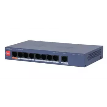 DAHUA CS4009-8ET1GT-60 Managed L2 Switch mit 8 PoE-Ports und 1 Gigabit-Uplink, 60W PoE-Budget