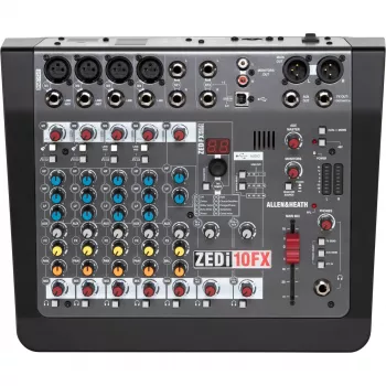 Allen & Heath ZEDi-10FX 10-Kanal Mixer mit USB-Audio-Interface und Effekten