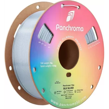 POLMASK Polymaker Panchroma PLA Silk Silver 1,75 mm 1 kg 3D-Drucker-Filament
