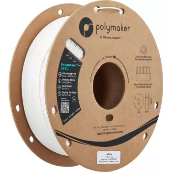 POLMASK PolyLite PETG 1,75mm Weiß 1kg 3D-Drucker-Filament