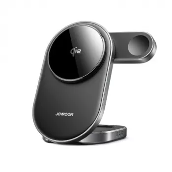 Joyroom JR-W17 Qi 3-in-1 Wireless Charging Station - Schwarz