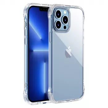 Joyroom Defender Series Armored Case für iPhone 13 Pro mit Standfuß und Karabinerhaken, Transparent (JR-BP955)