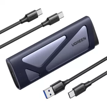 UGREEN USB 3.2 Gen 2 M.2 NVMe & SATA SSD Gehäuse, werkzeugloses externes Festplattengehäuse