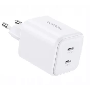 Ugreen GaN 45W 2xUSB-C Wall Charger - Weiß