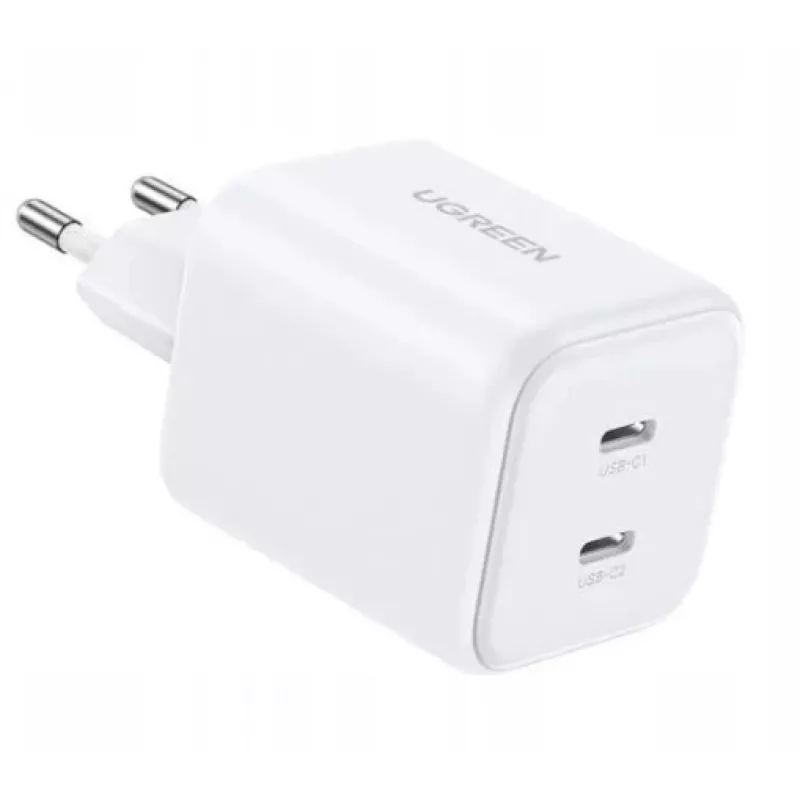 Ugreen GaN 45W 2xUSB-C Wall Charger - Weiß