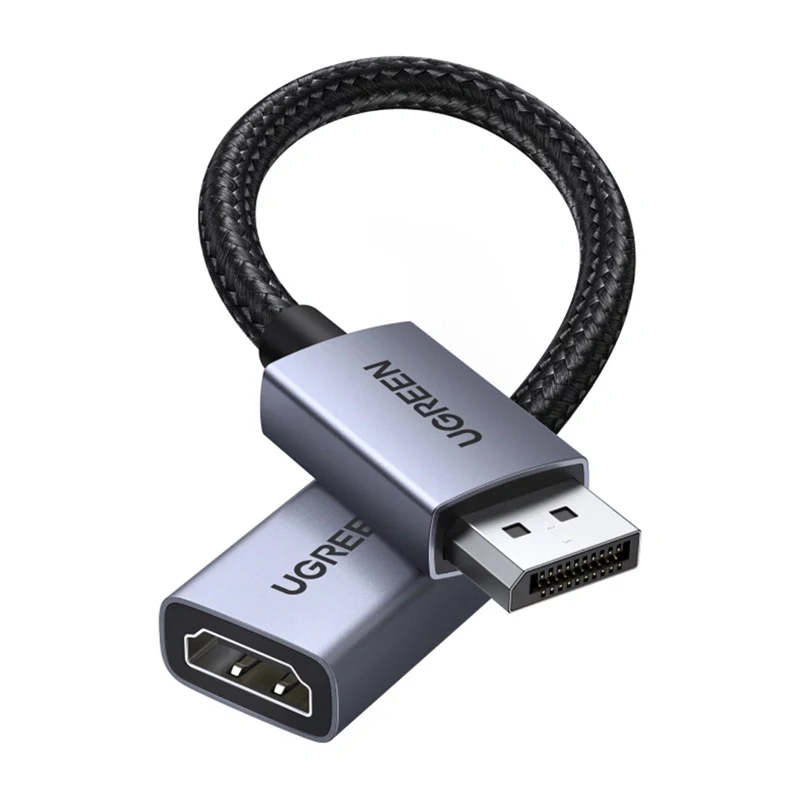 Ugreen DisplayPort auf HDMI Adapterkabel 4K 30Hz unidirektional Schwarz 1,5m