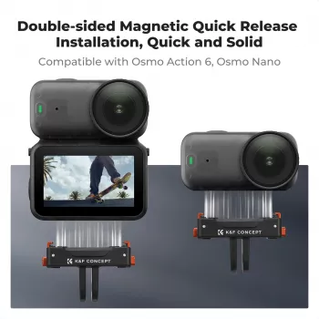 KF 2er-Pack Magnetische Schnellwechselhalterung für DJI Osmo Action 6 / Nano, GoPro und 1/4 Zoll (KF12.0029)