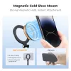 KF Magnetic MagSafe Phone Mount mit 1/4 Zoll Gewinde und Cold Shoe - Schwarz (KF31.196)