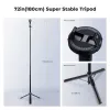 K&F Concept X97-C Selfie Stick Stativ 180 cm mit MagSafe Magnet-Halterung und Bluetooth-Fernauslöser (Schwarz)