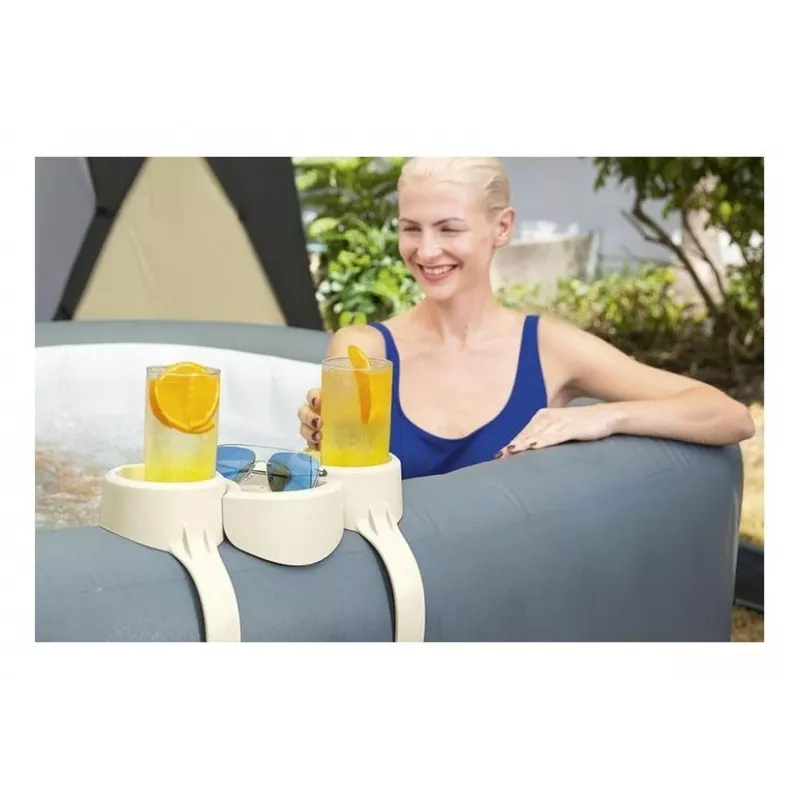Bestway Flowclear Pool Cup Holder 2-Pack Grau/Blau