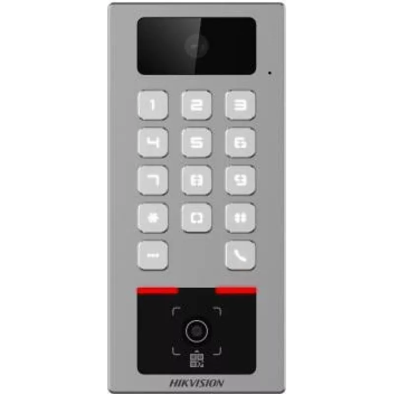 Hikvision DS-K1T502DBWX-CQR Gesichtserkennungsterminal mit 7-Zoll-Touchscreen, 2-MP-Dual-Linsen-Kamera, Fingerabdruck, Mifare-Karte, PIN, Wi-Fi, IP65, IK08