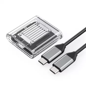 Orico TC20-M2-10G M.2 NVMe USB-C 3.2 SSD-Gehäuse - Transparent