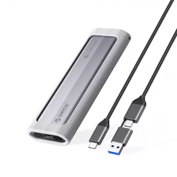 ORICO AXM2S-G2-V1 M.2 NVMe/NGFF USB-C/USB-A to USB-C Gehäuse - Grau
