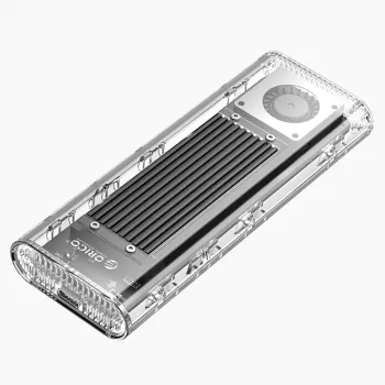 ORICO TCM2-G20 M.2 NVMe USB-C 3.2 20Gb/s Gehäuse - Silber/Transparent