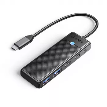 ORICO PAPW2AC-C3 USB-C Hub, 2x USB-A 3.0 + 2x USB-C 3.0, Schwarz