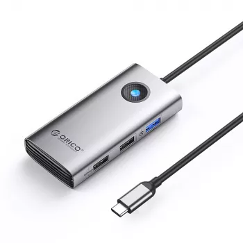 ORICO PW11-5P USB-C Hub Docking Station 1x USB-A 3.0 + 2x USB-A 2.0 + 1x USB-C PD + 1x HDMI - Grau