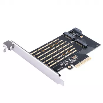 ORICO PDM2 PCIe 3.0 x4 M.2 NVMe & SATA SSD Adapterkarte - Schwarz