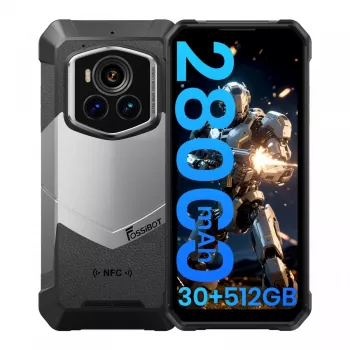 FOSSIBOT F107 Pro CH Smartphone 6,56 inch 8GB RAM 256GB 10000mAh IP68/IP69K Schwarz