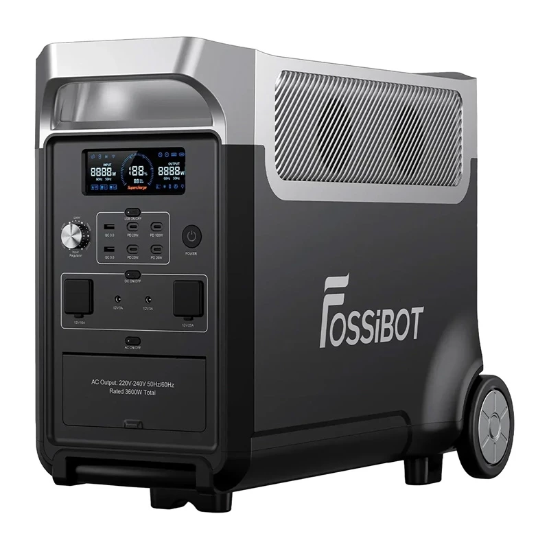 FOSSIBOT F3600 Pro 3600W Portable Power Station (Schwarz)