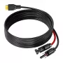 FOSSIBOT XT90-MC4 Solarladekabel, 5 m, Schwarz
